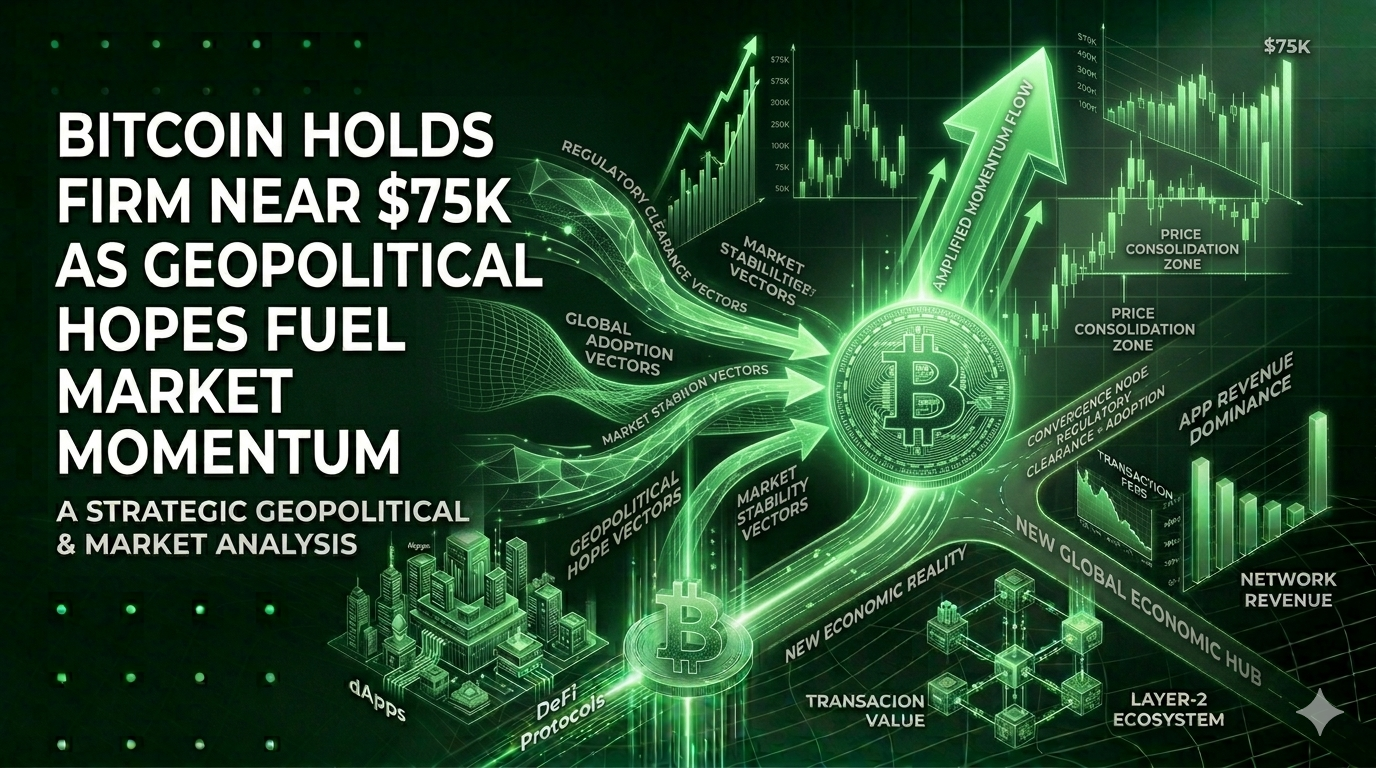 Bitcoin Holds Firm Near $75K as Geopolitical Hopes Fuel Market Momentum