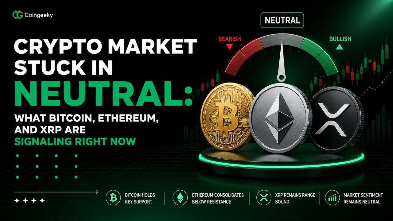 Crypto Market Stuck in Neutral: What Bitcoin, Ethereum, and XRP Are Signaling Right Now