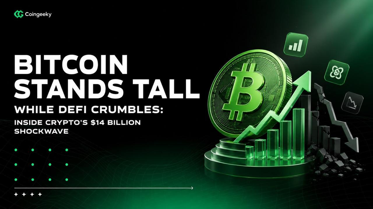 Bitcoin Stands Tall While DeFi Crumbles: Inside Crypto’s $14 Billion Shockwave
