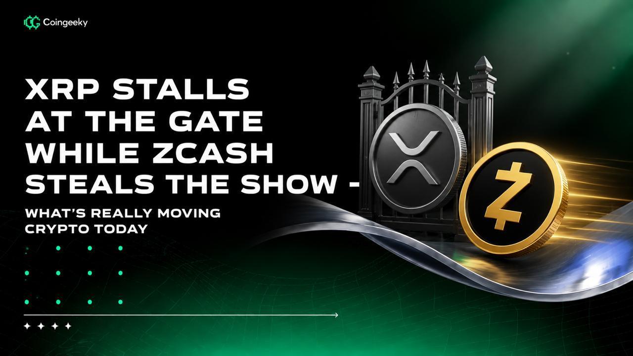 What's Really Moving Crypto Today: XRP Stands Still While Zcash Takes the Lead