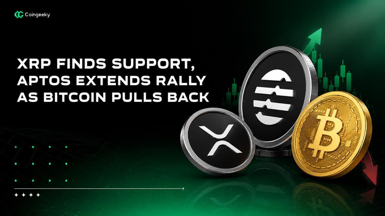 Crypto Market Wrap: XRP Finds Support, Aptos Extends Rally as Bitcoin Pulls Back