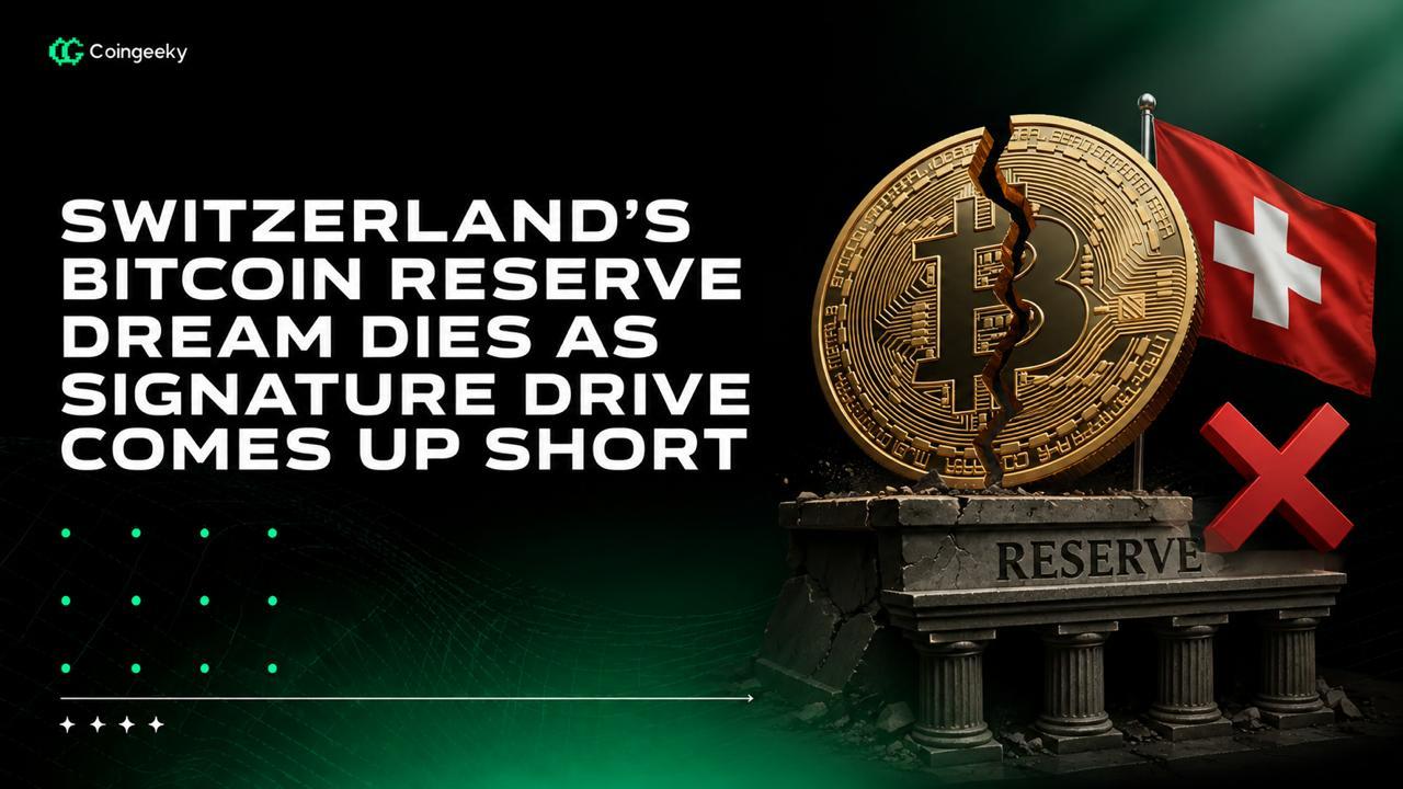 Switzerland's Bitcoin Reserve Dream Dies as Signature Drive Comes Up Short