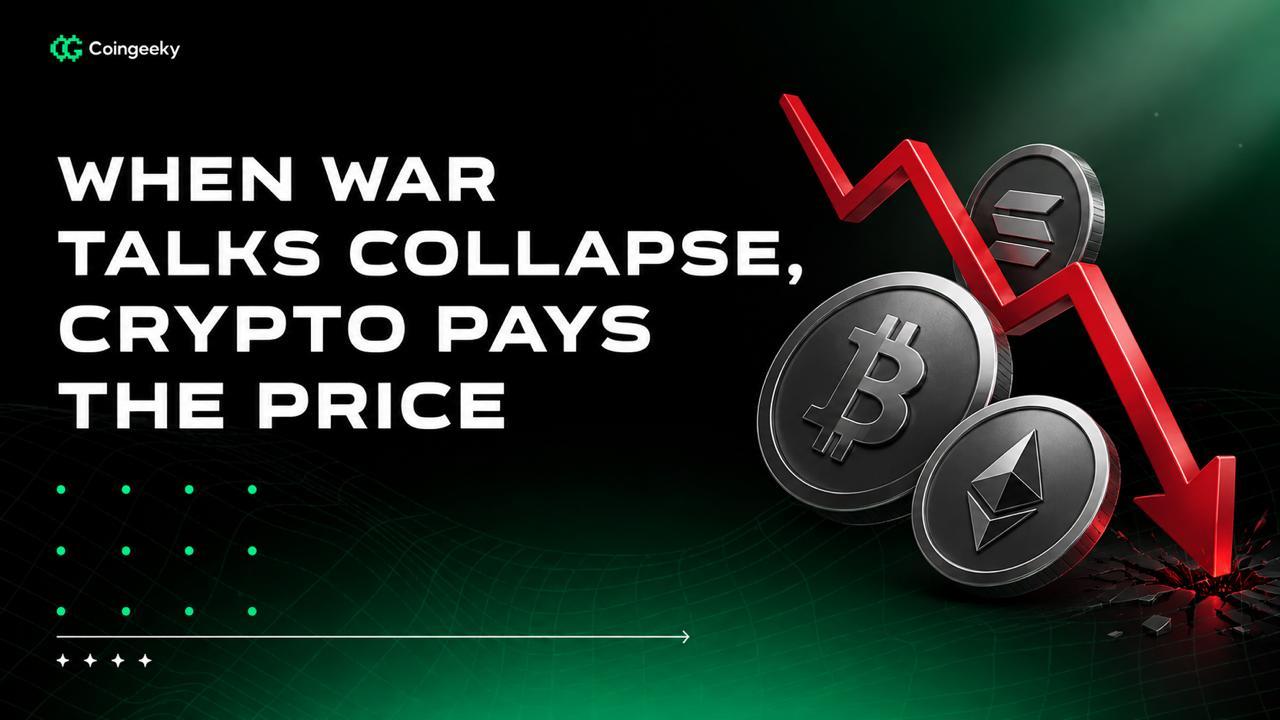 When War Talks Collapse, Crypto Pays the Price