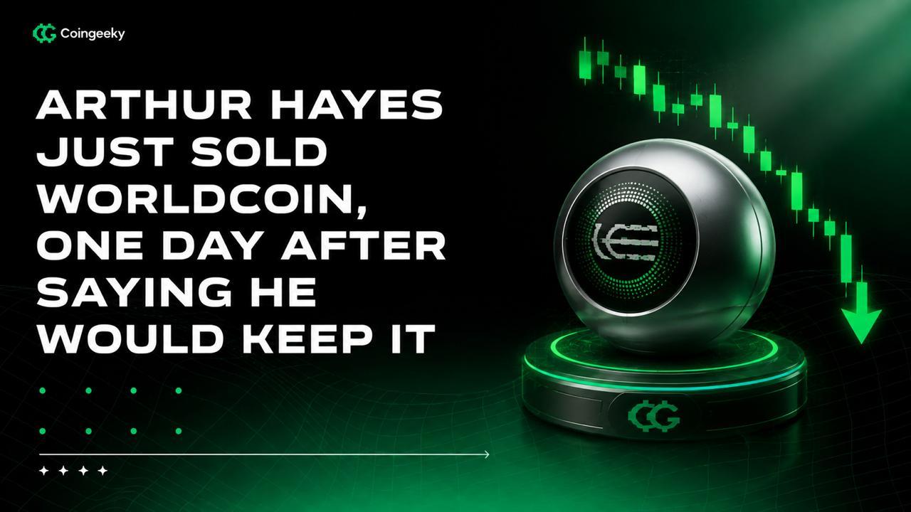 Arthur Hayes Just Sold Worldcoin, One Day After Saying He Would Keep It