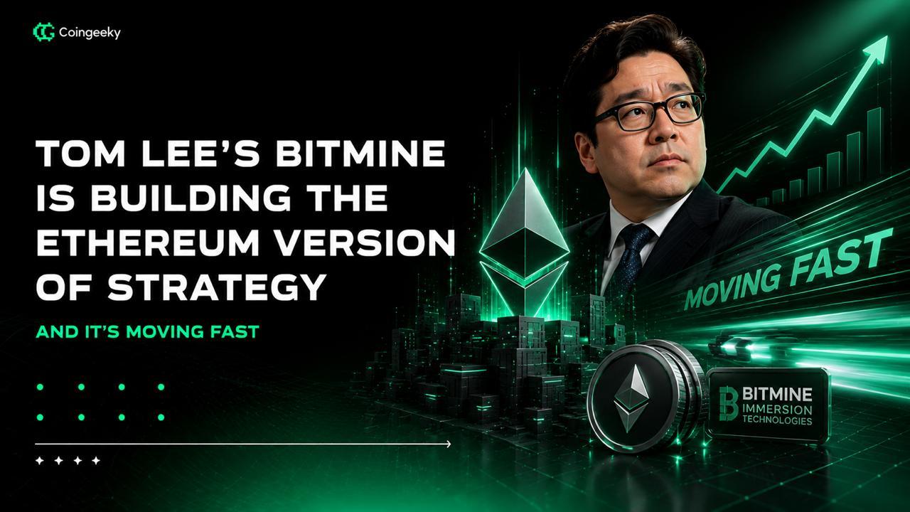 Tom Lee's Bitmine Is Building the Ethereum Version of Strategy, and It's Moving Fast
