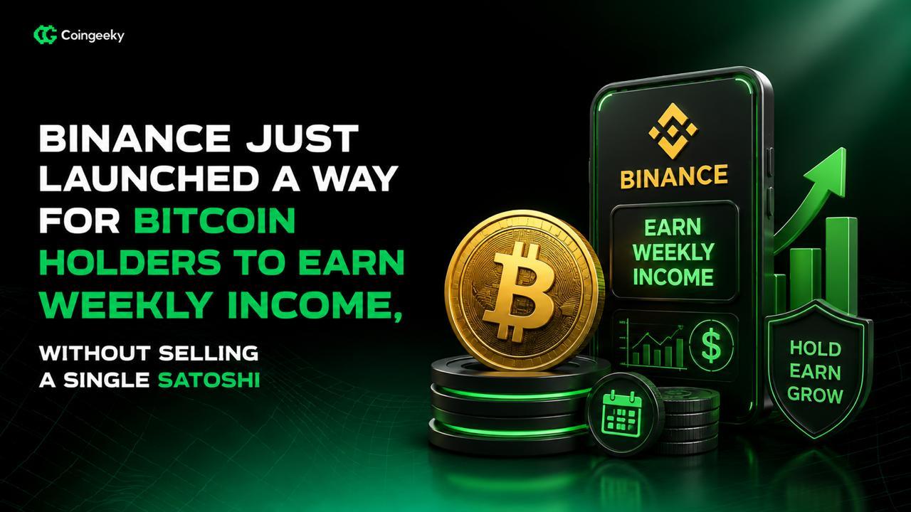 Binance Just Launched a Way for Bitcoin Holders to Earn Weekly Income, Without Selling a Single Satoshi